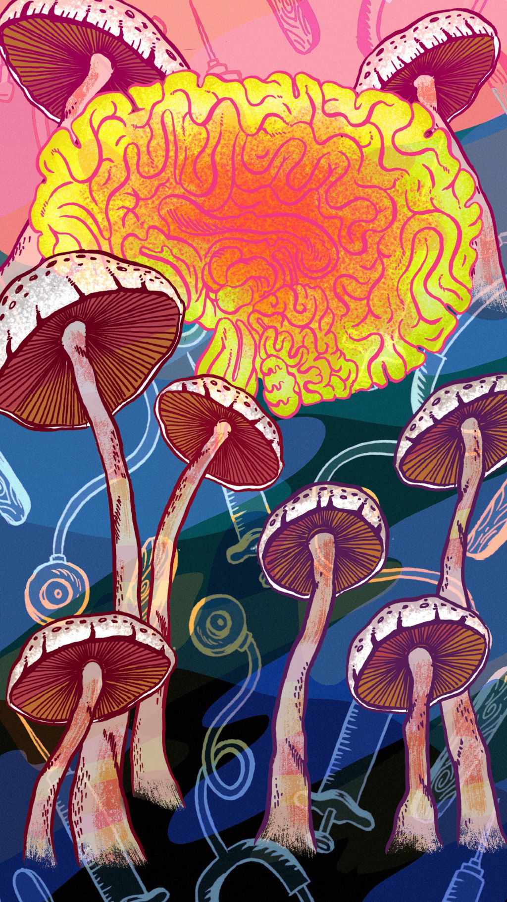 Лсд психоделика галлюциногенные грибы. Грибы кислота. Картины трип лсд. Трип лсд кислотные грибы. Дмт лсд псилоцибин.
