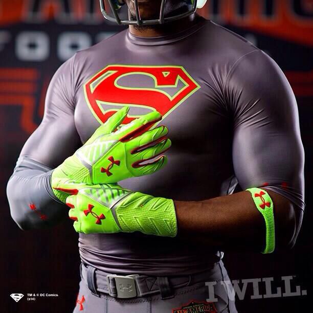 2014 Under Armour AllAmerica football Superman undershirt.