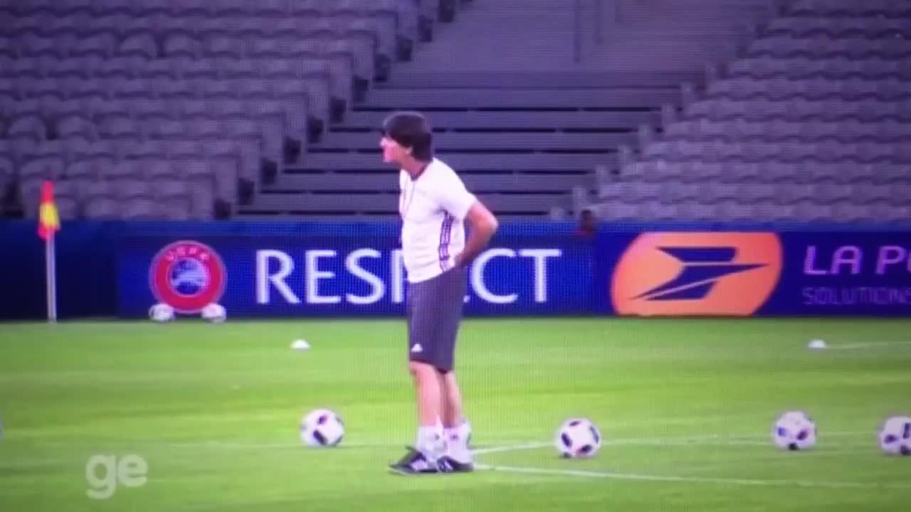 Germany Coach Joachim Loew Caught Scratching and Sniffing AGAIN