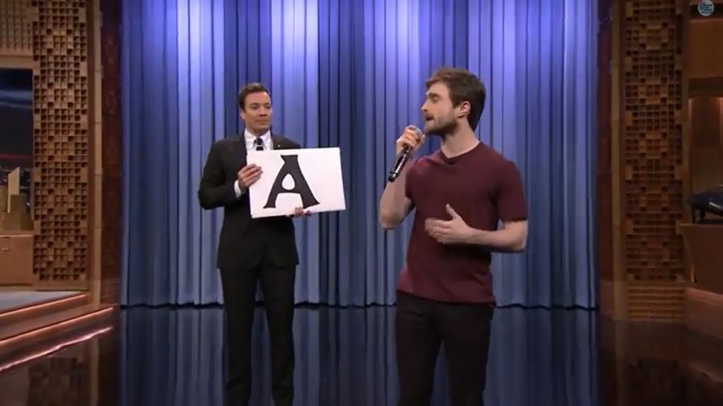 Daniel Radcliffe shows rap muscle with Alphabet Aerobics 