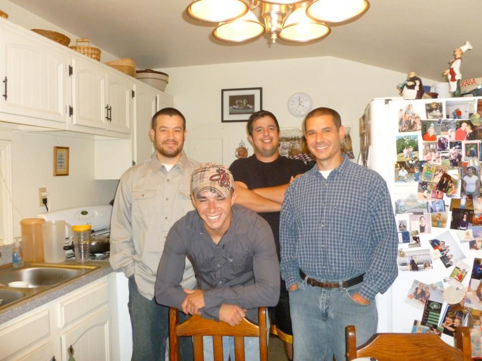 Another pic of the brothers prior to their fishing trip this morning