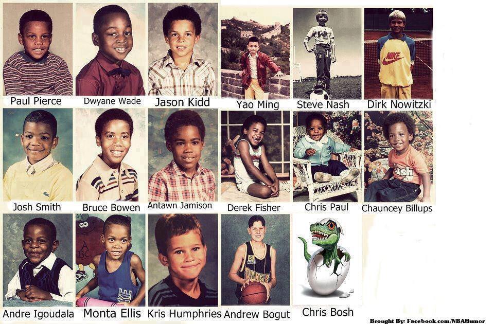 Adorable NBA childhood photos.