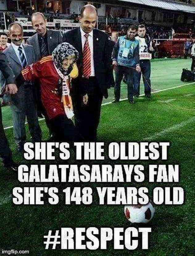 The oldest Galatasaray fan #Respect