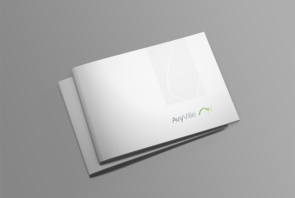 Free A4 Landscape Brochure Mockup PSD