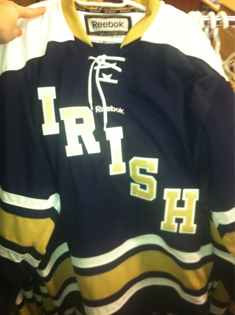 Irish Hockey Unveil Throwback Jerseys At OfficeMax Hockey City Classic.