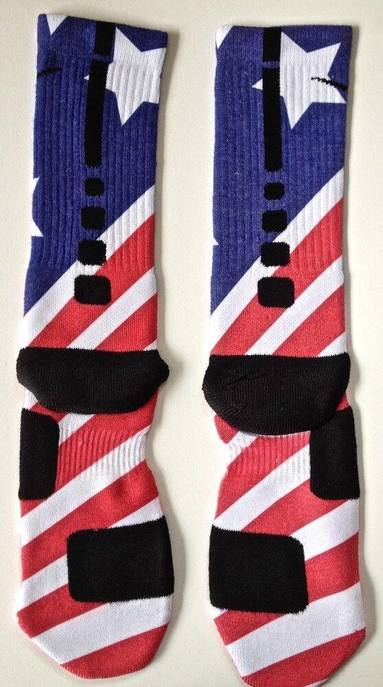 Nike Elite 'USA' custom socks.
