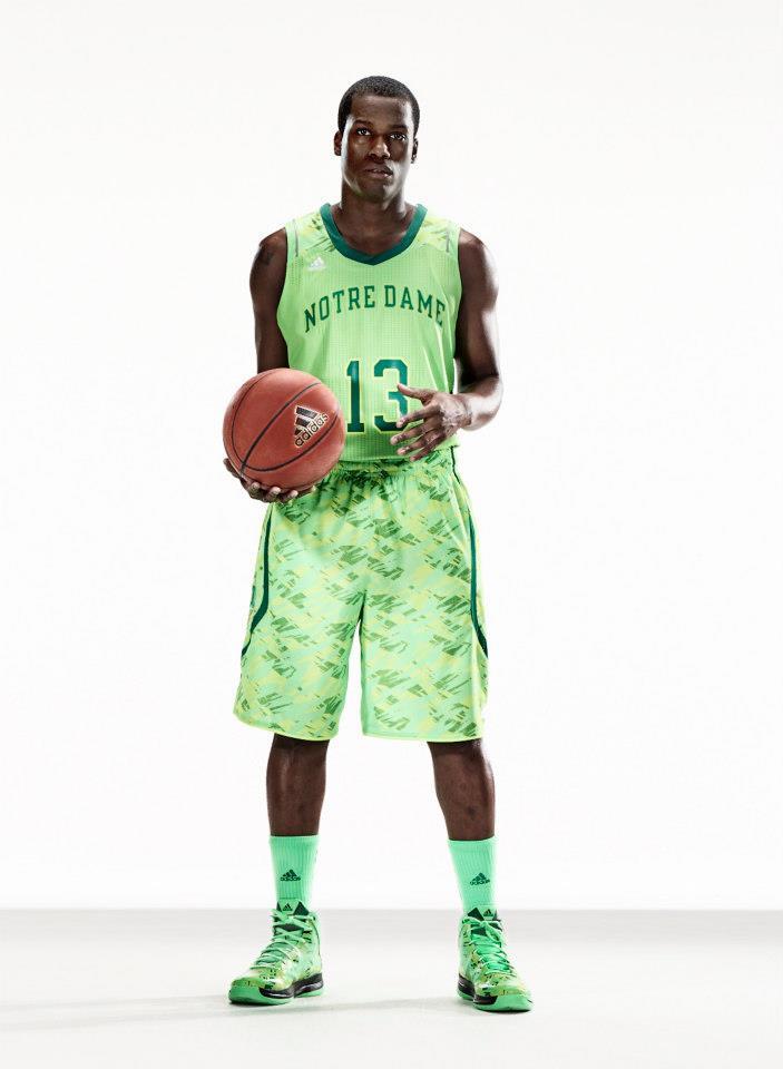 Here’s a closer look at Notre Dame’s new basketball jersey from Adidas.