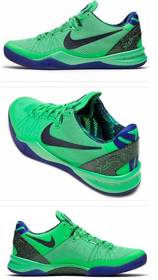 Here is a detailed look at the Nike Kobe 8 System Elite "Green Viper