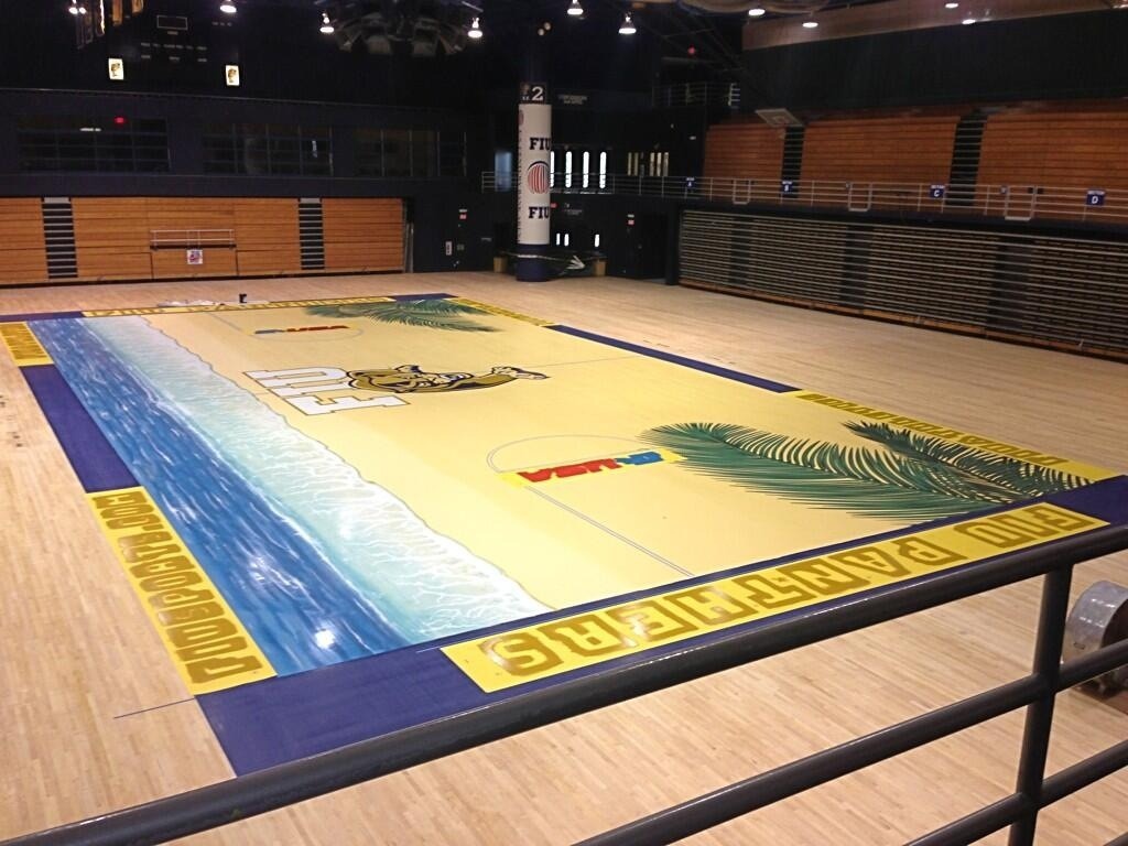 FIU's beach themed basketball court has a reality