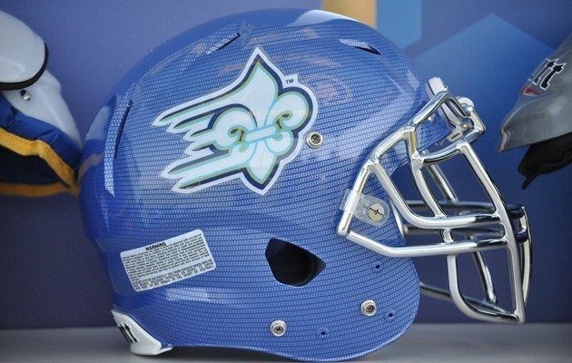 Debut helmet for Limestone College's football team.