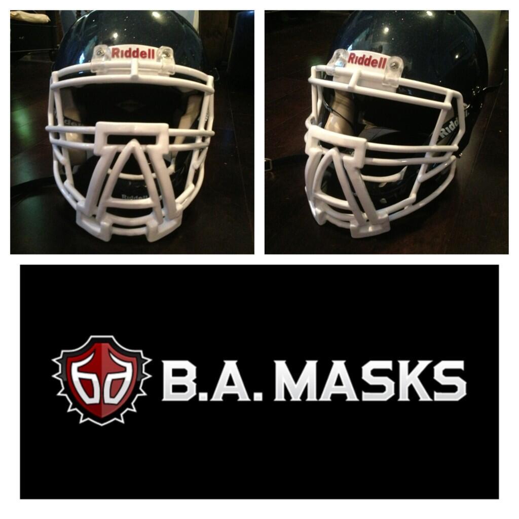 New football facemask from Badassmasks