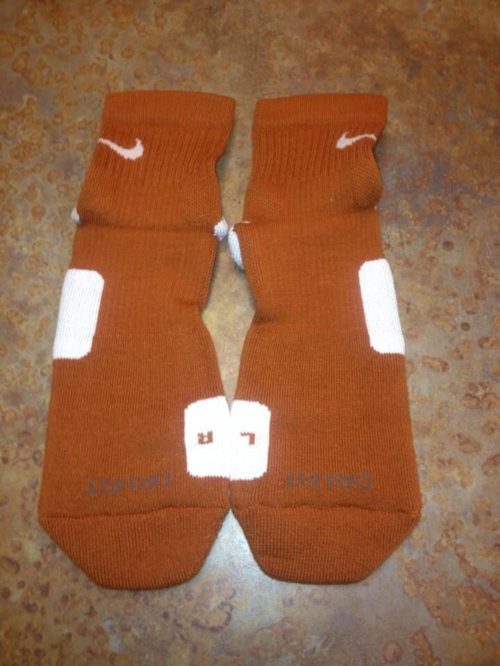 New burnt orange Nike socks for Texas baseball next year.
