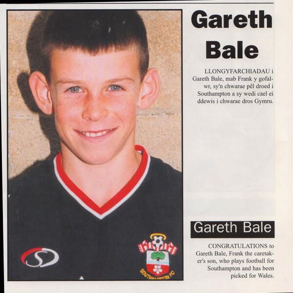 Gareth Bale as Young Child