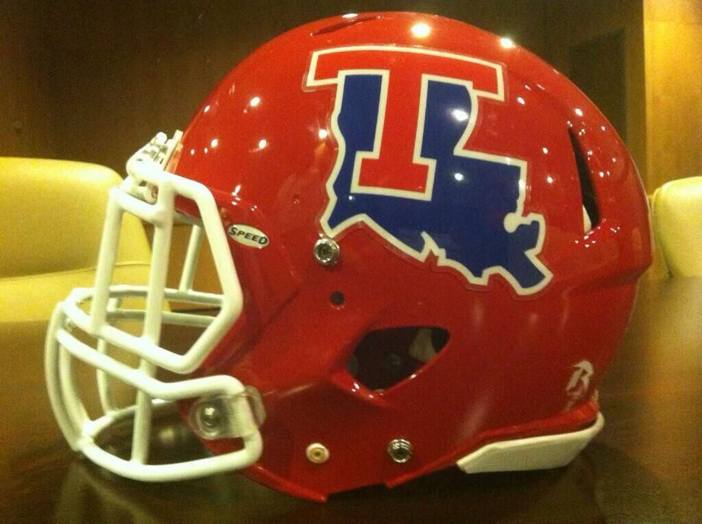 Louisiana Tech's new football helmets.