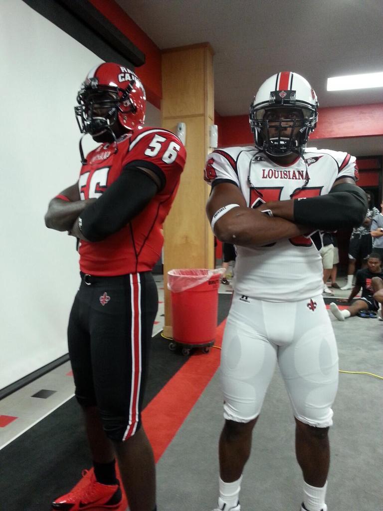 University of Louisiana at Lafayette new football uniforms. (via