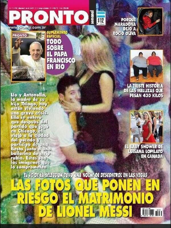 PHOTO: Married Lionel Messi caught red-handed with another woman. His
