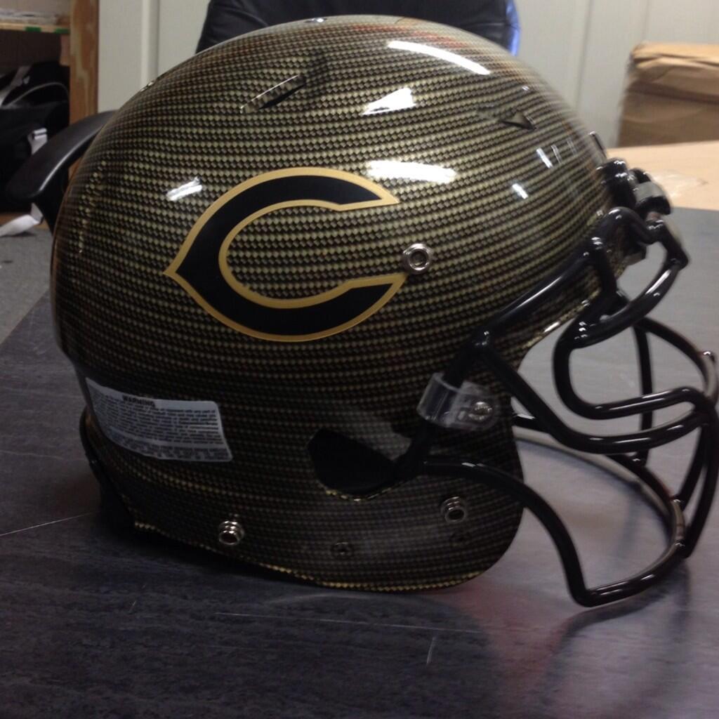 Cleburne High School (TX) new football helmets.