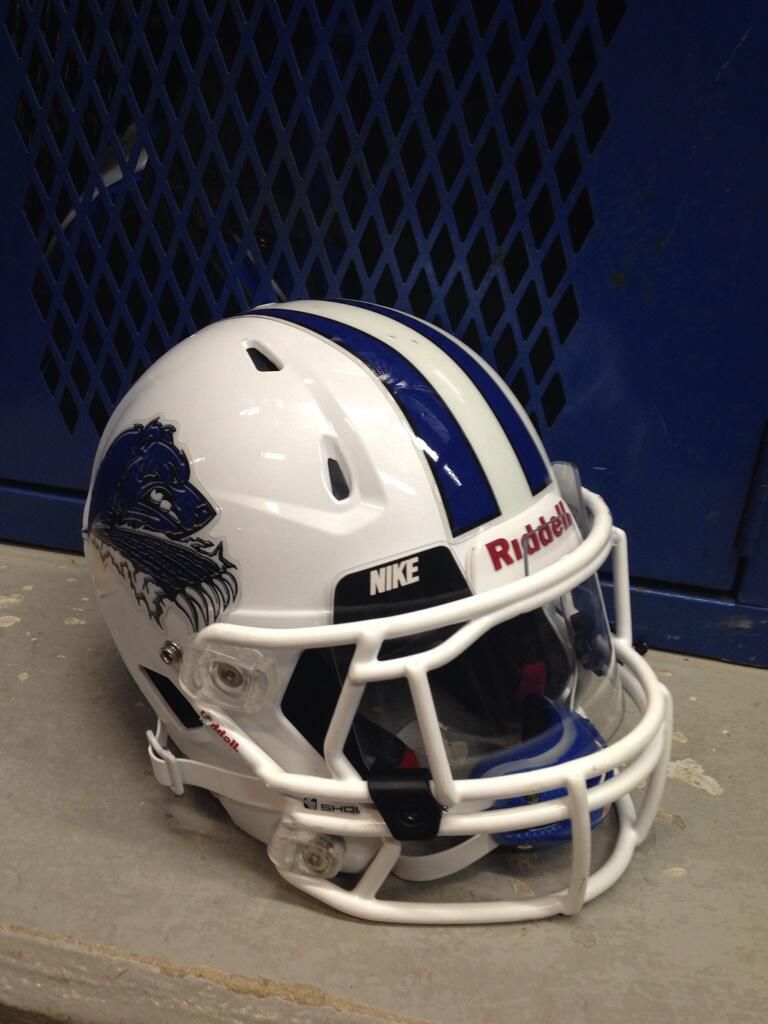 La Vernia High School (TX) new football helmets.