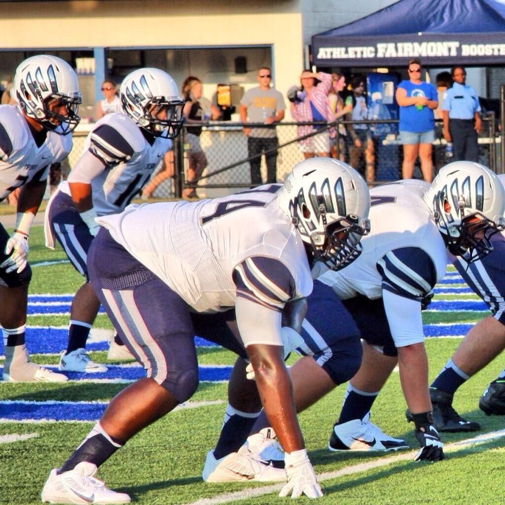 Fairmont High School (OH) new football helmets.