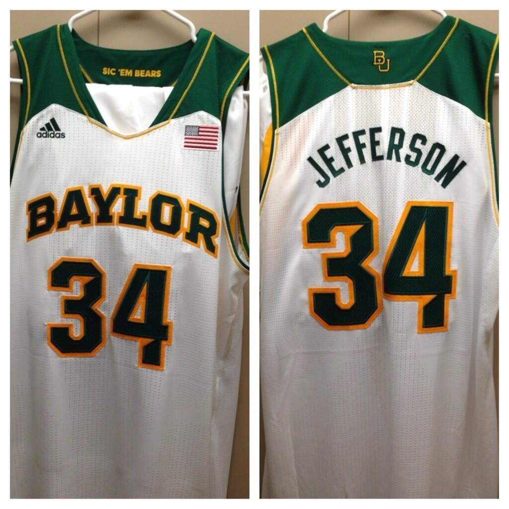 Baylor's new Adidas basketball jerseys.