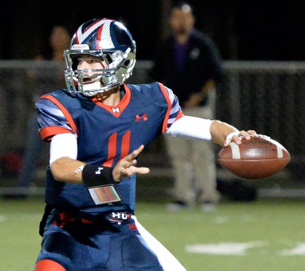 Maranatha High School (CA) new Under Armour football uniforms and helmets.