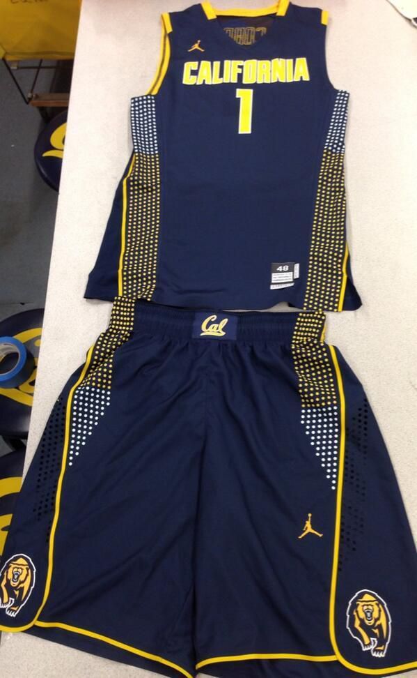 Cal's new Jordan basketball uniforms.