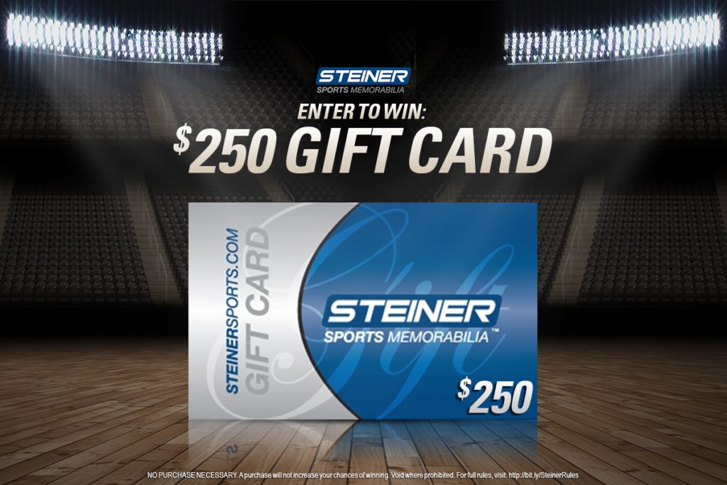 Win a 250 Gift Card from Steiner Sports!