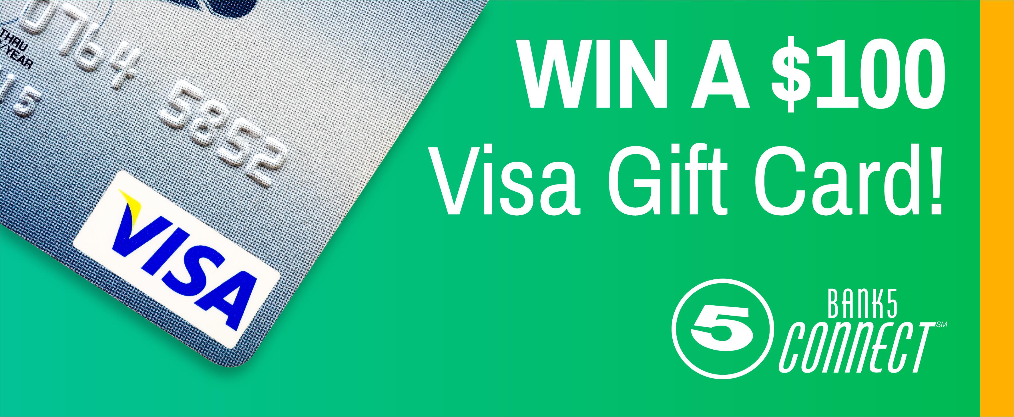 $100 Visa Gift Card Giveaway