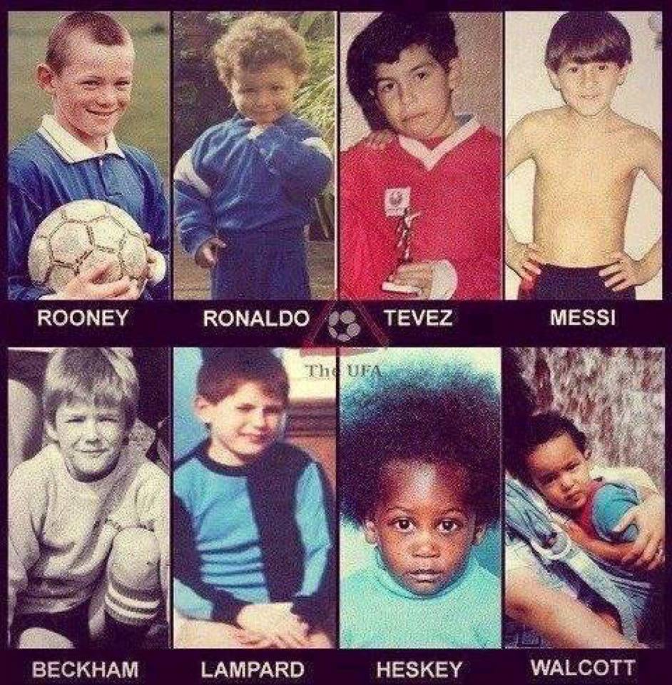 Childhood pics Football players when they were kids