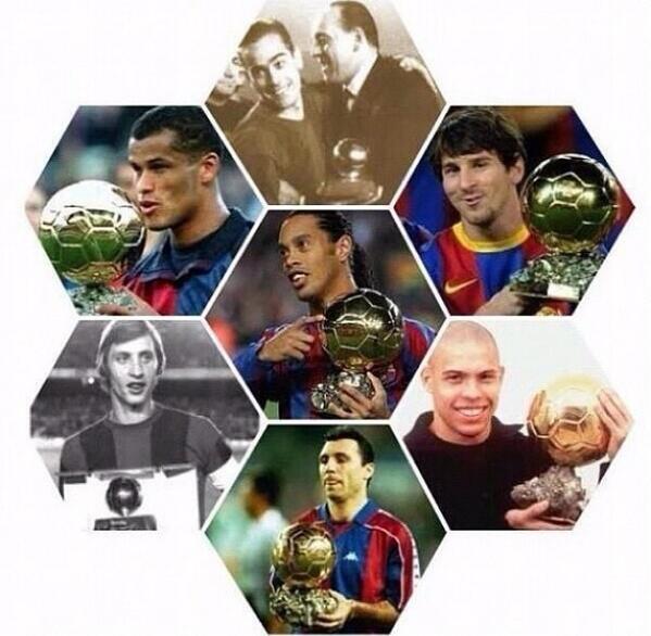 Barcelona players who won Ballon d'Or