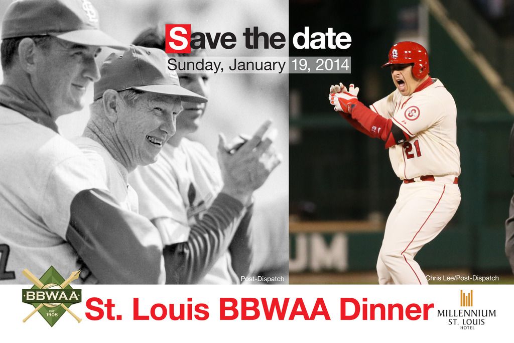 Photo collected by St. Louis Baseball Writers Association of America in