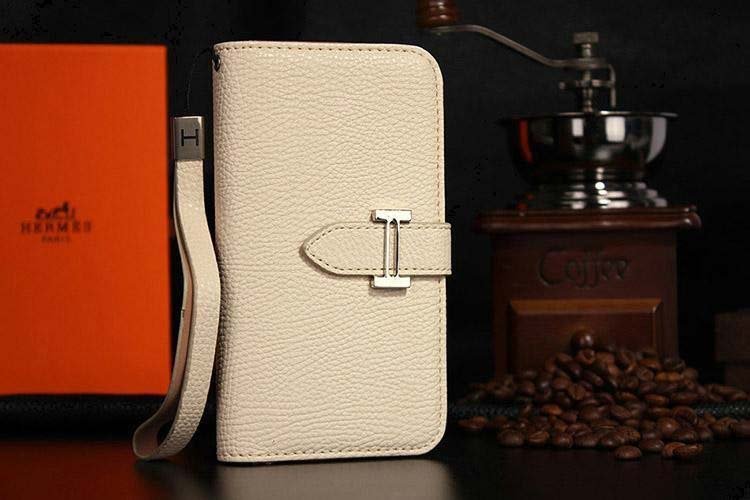 Hermes Samsung Galaxy S5 Book Wallet Case Beige