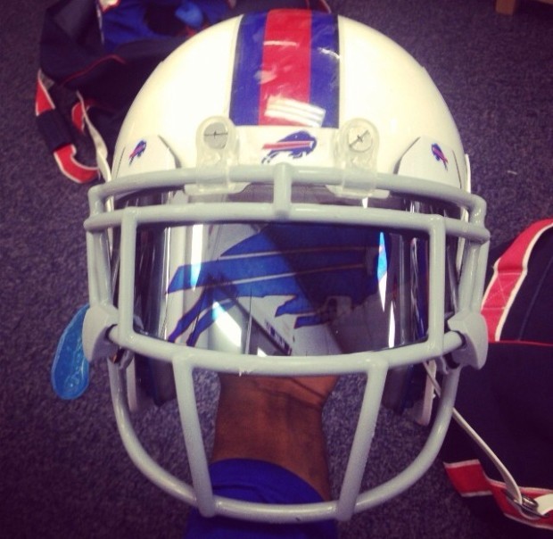 Buffalo Bills custom visors.