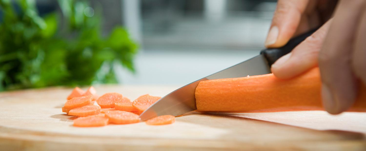 What do you put on a table and cut, but never eat?