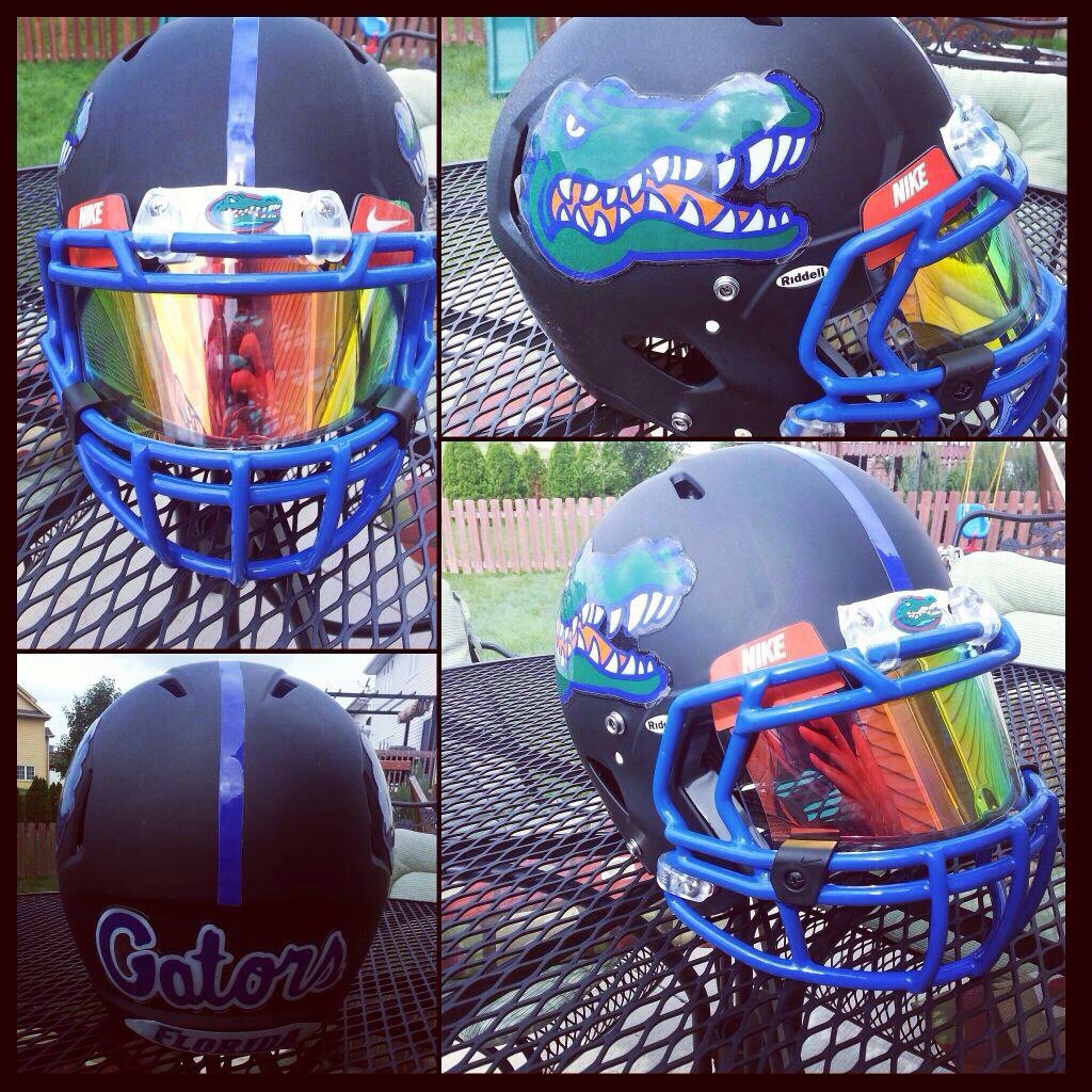Custom Florida Gators football helmet