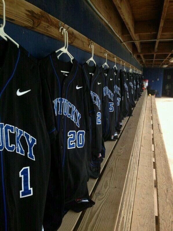 Kentucky's new black baseball jerseys.