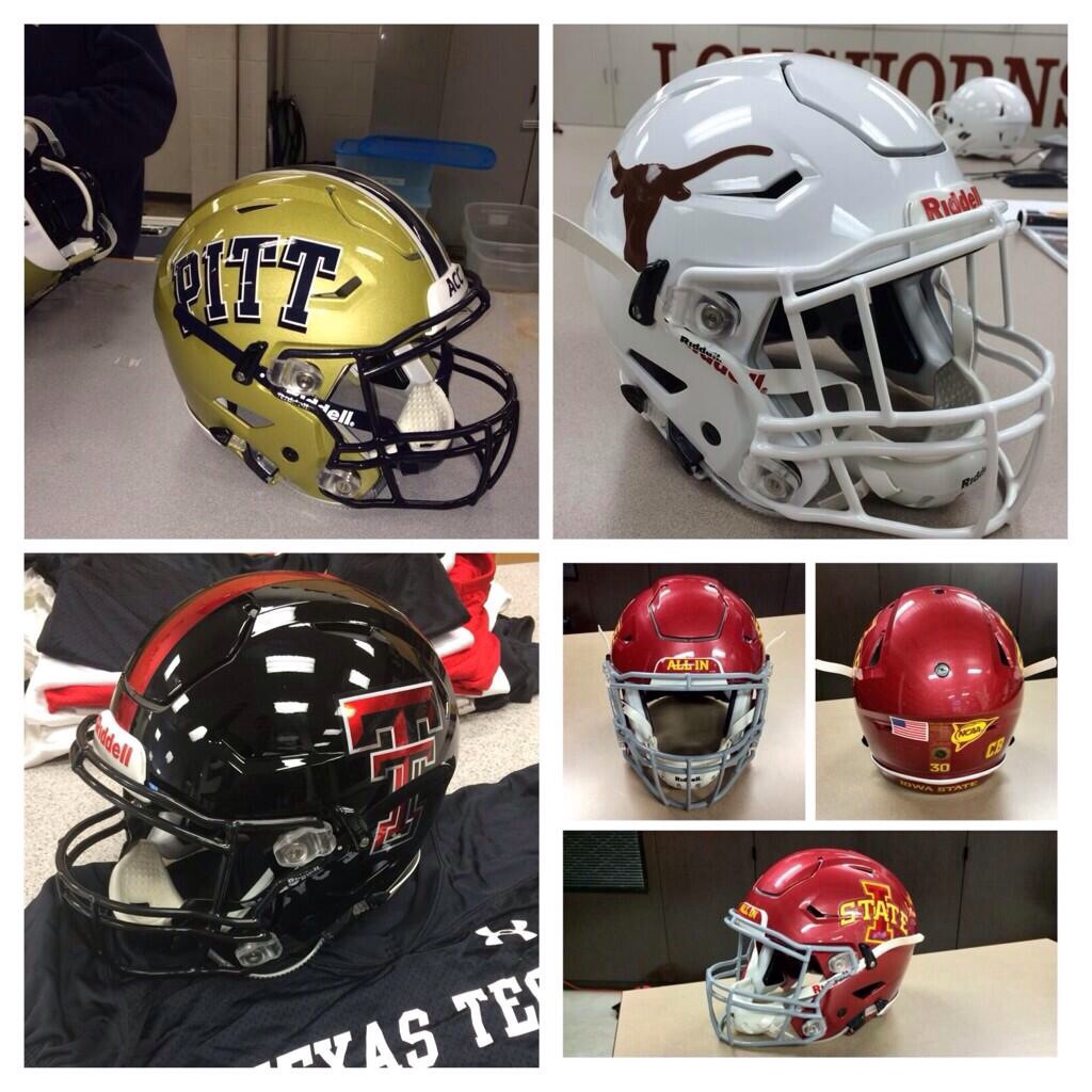 New SpeedFlex football helmets.