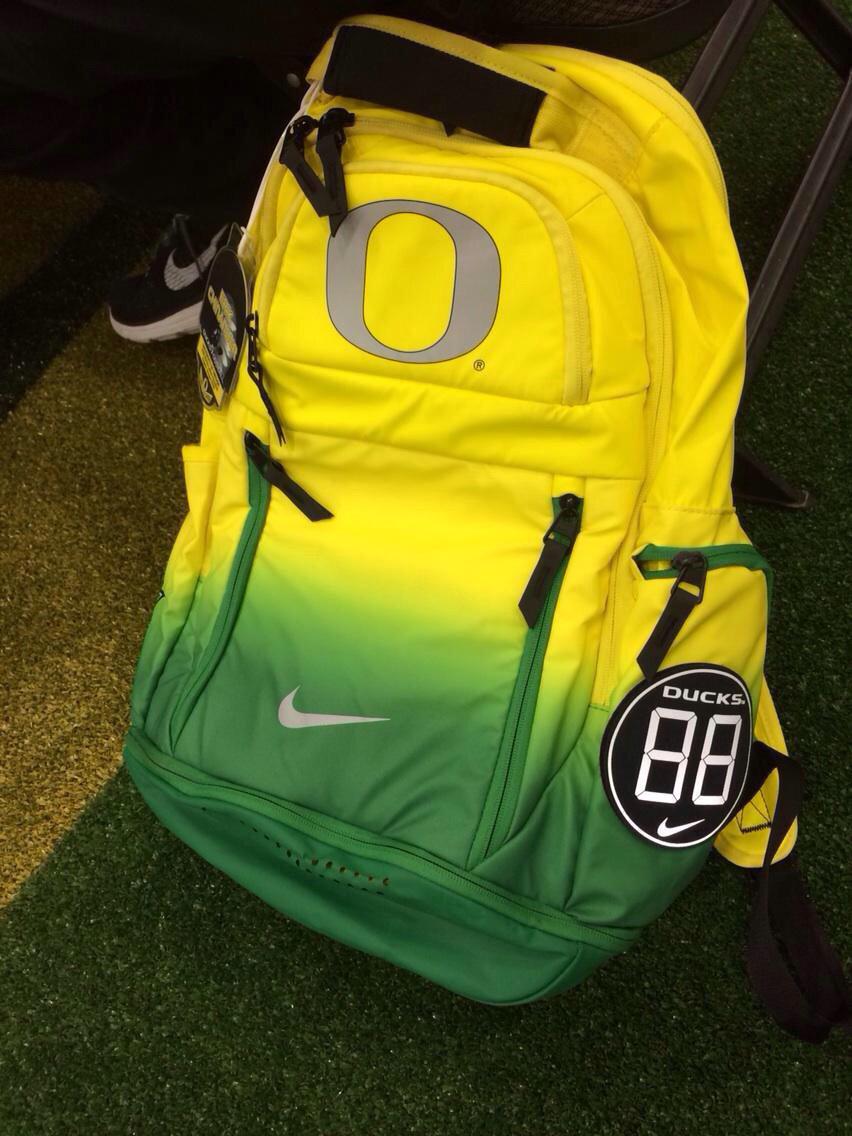 Oregon's team issued travel bags
