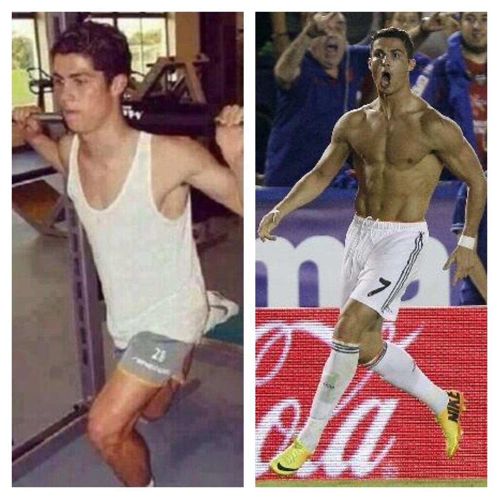 Cristiano Ronaldo's body in 2002 and now ! Massive change and lot of ...