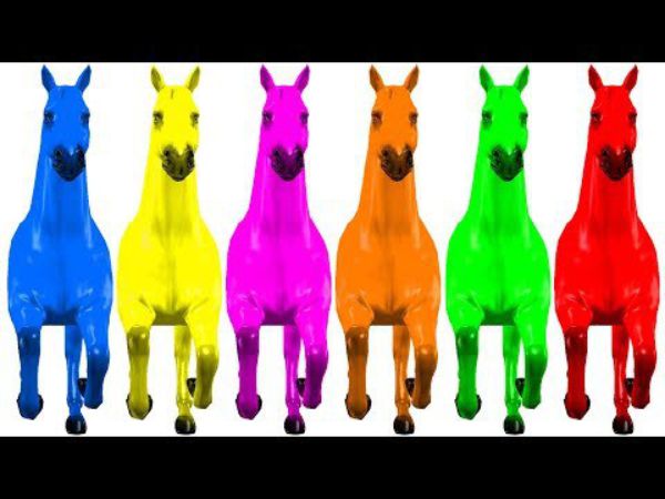 3D Horse Colours Songs | Horse Rhymes For Children | Colour Song For Kids | Horse Video For Children