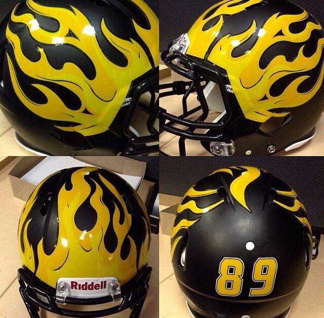 Crazy high school football helmet by Healy Awards.