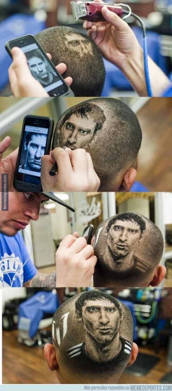 Messi haircut
